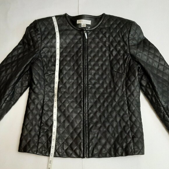 Casual Corner Quilted Leather Jacket - Picture 13 of 14